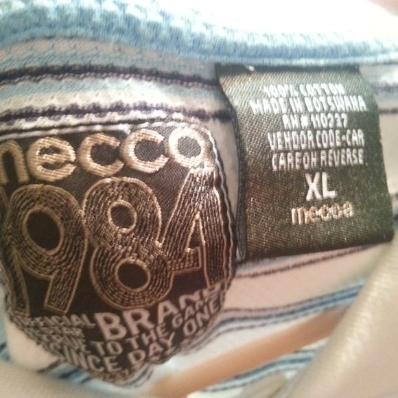 Vintage Mecca shirt Polo style Mens(Seersucker material) - Picture 6 of 6